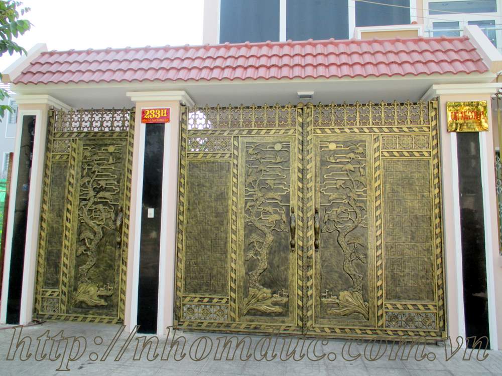 Cửa nhôm đúc tại Hà Nội, Cửa cổng hợp kim nhôm đúc